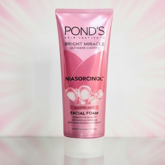 PONDβS Bright Miracle Activated Charcoal Facial Foam β Ultimate Oil Control & Deep Cleansing Face Wash