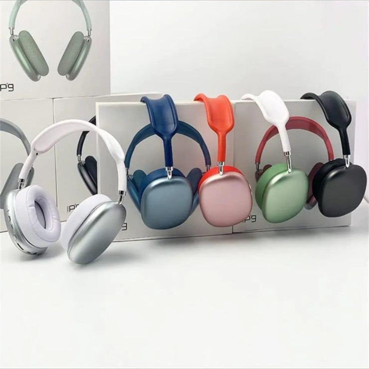 P9 Wireless Headphones | Bluetooth Over-Ear | High Bass & Clear Sound | Foldable & Portable | Noise Reduction - P9 China (Random Colour)
