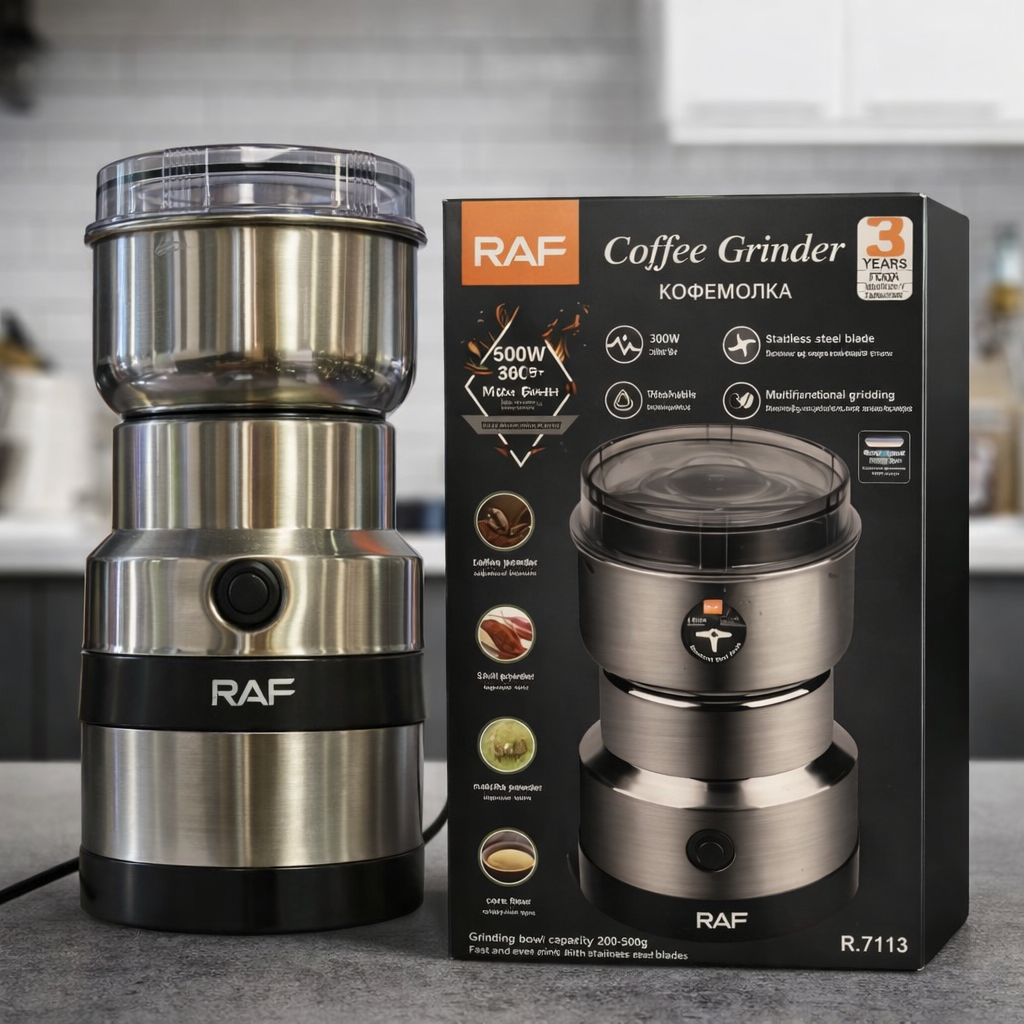 RAF Professional Electric Coffee & Spice Grinder β 300W High-Power Stainless Steel Masala Grinder