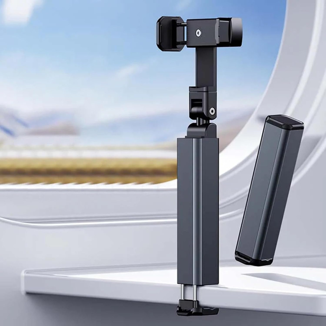 Universal Phone Holder Travel Essentials Flexible 360 Degree Rotation Hands-Free Airplane Phone Mount for iPhone Xiaomi - Random Color