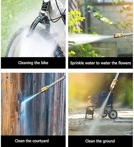 Automatic Cordless Car Wash Spray Gun | 48V High Pressure Lithium Battery | Wireless Foam Jet Washer (Single Battery)