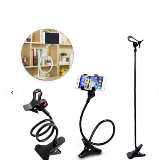 Mobile Phone Stand Holder Flexible and Power Full Grip - 360 Degree Rotating Mobile Stand Bedside Able Lazy Snake Mobile Phone Holder - Random Color